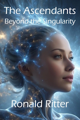 This is the cover of The Ascendants: Beyond the Singularity