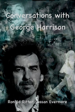 The front cover image of the book Conversations with George Harrison, with 
		  Sussan a channeler talking to George about his life, memories of the Beatles, spiritual life, and untimely death.