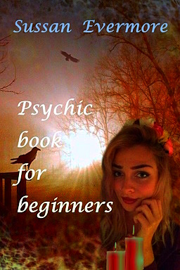 A front cover image of a young girl pondering her psychic ability, from 
		the book Psychic book for beginners